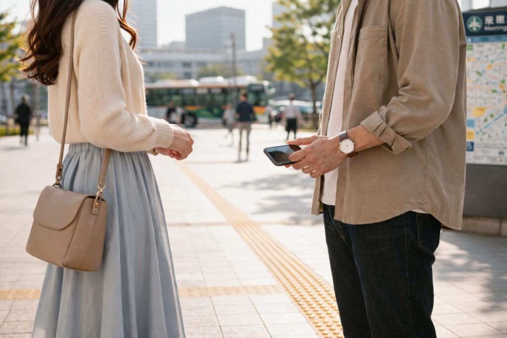 マッチングアプリでの初対面