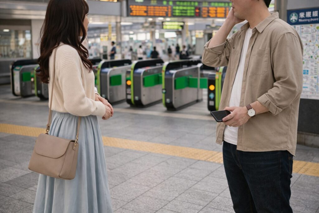 マッチングアプリの待ち合わせ